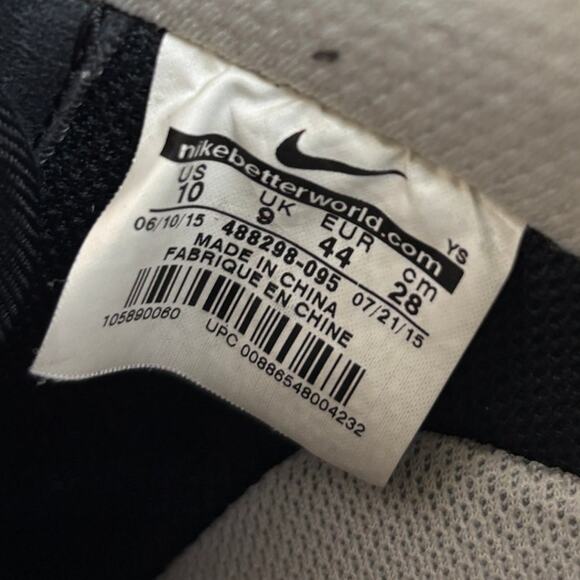 Nike Air Force 1 Black Checkered Sneakers Shoes Men\'s 10 Streetwear main image 5